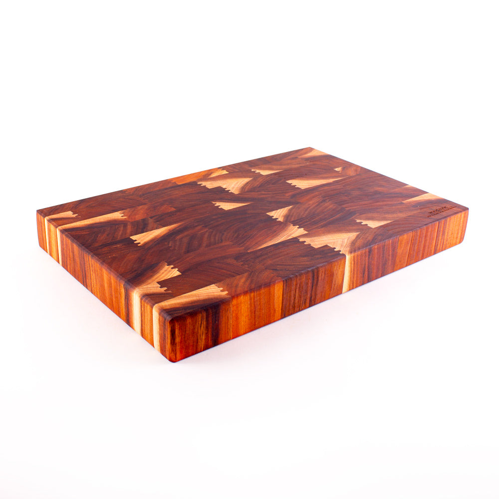 End Grain Chopping Board, Large 450x300x50, NZ Blackwood