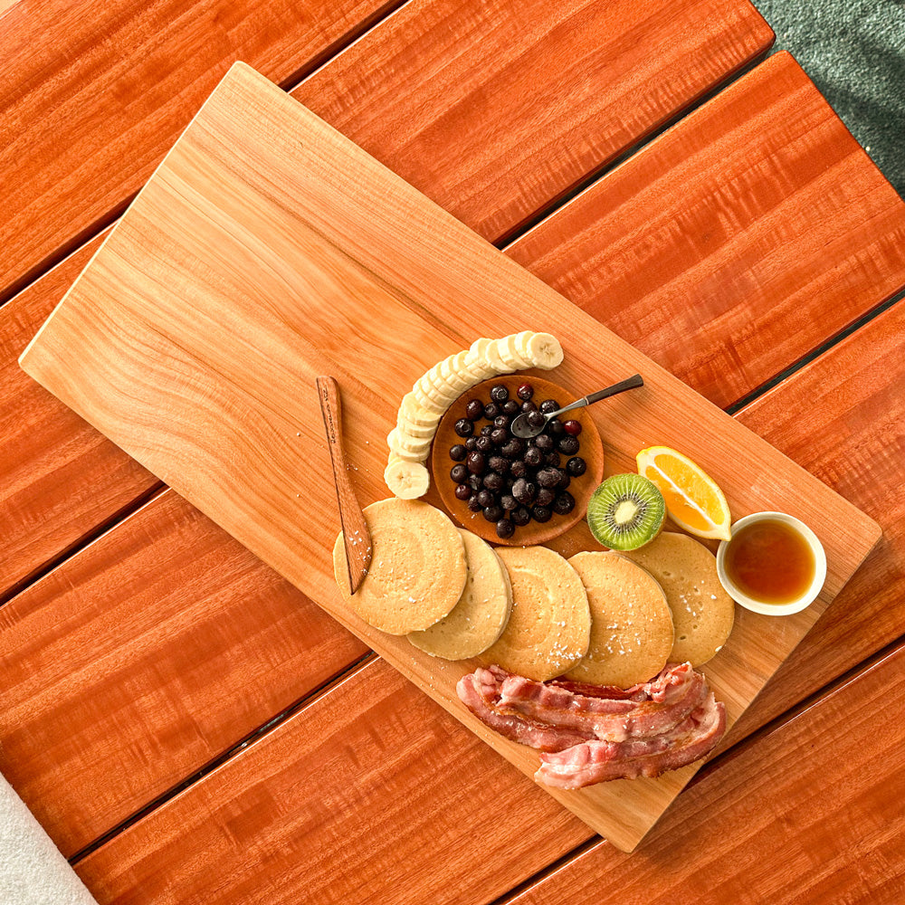 Serving Platter Board with Hand Holds 600x300