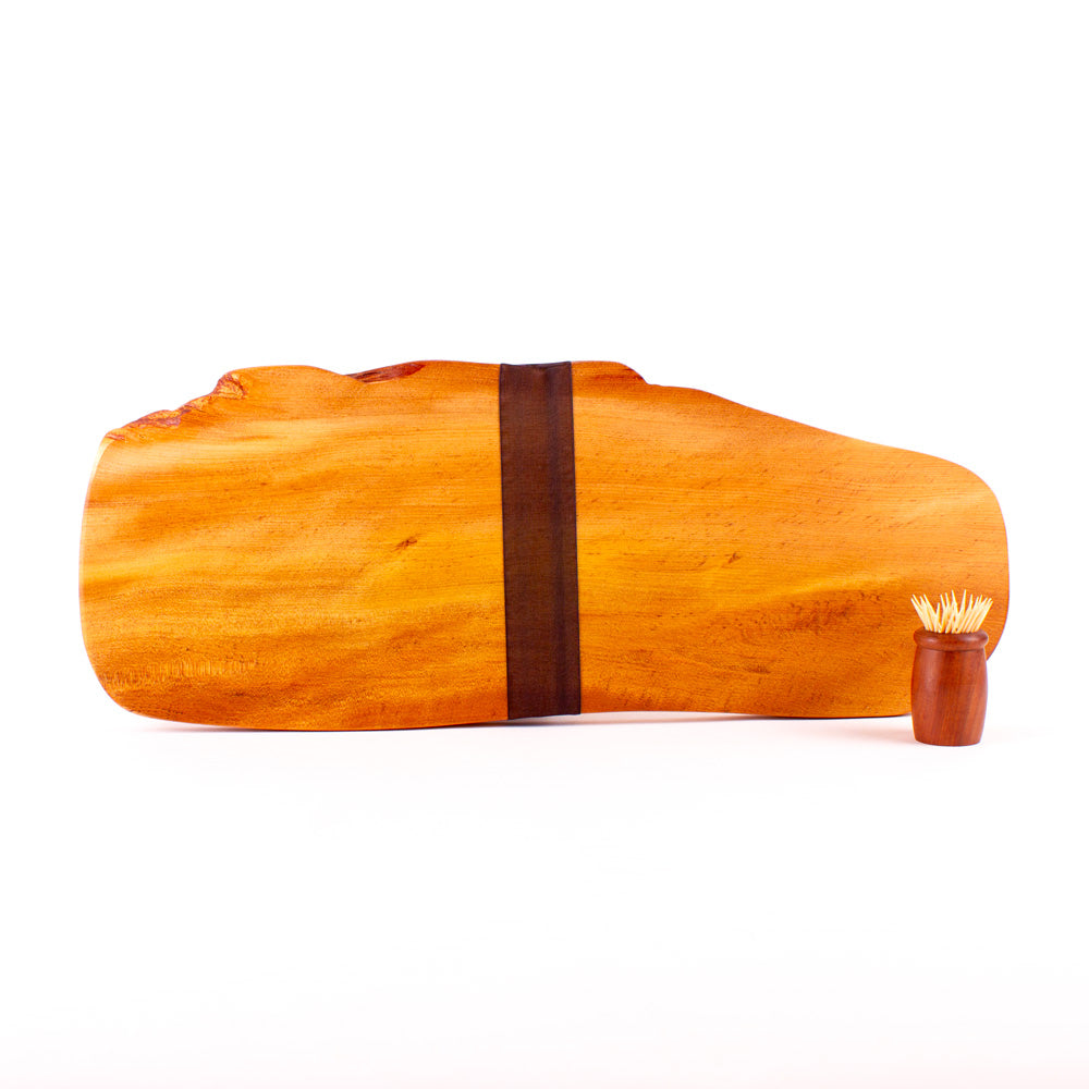 Ancient Kauri Rustic Natural Edge Board and Knife Set 1107