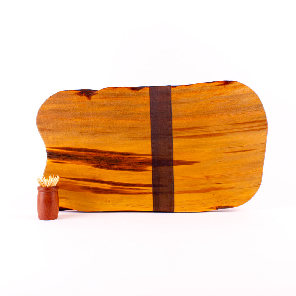 Ancient Kauri Rustic Natural Edge Board and Knife Set 1108