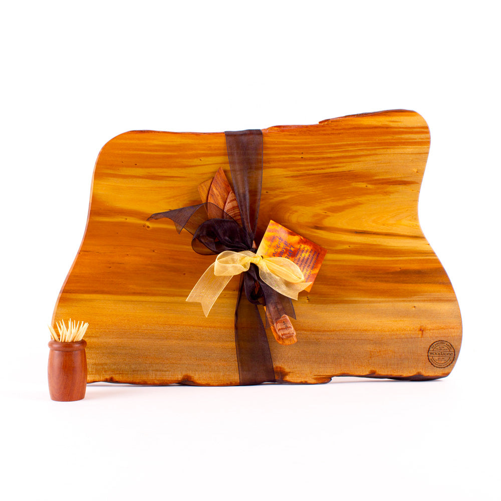 Ancient Kauri Rustic Natural Edge Board and Knife Set 1111