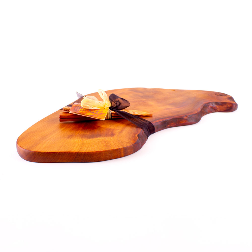 Ancient Kauri Rustic Natural Edge Board and Knife Set 1112