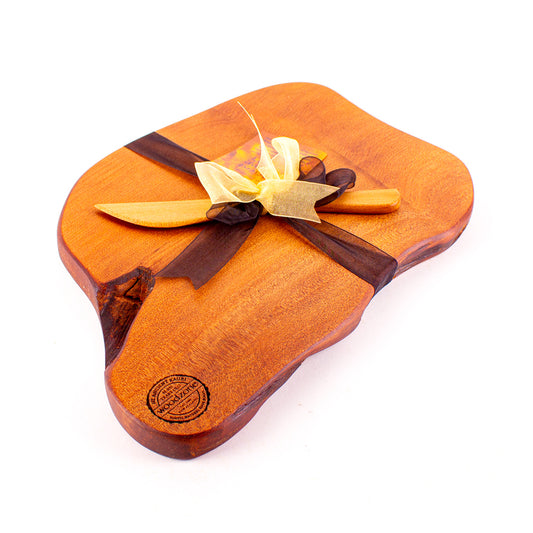 Ancient Kauri Rustic Natural Edge Board and Knife Set 1133