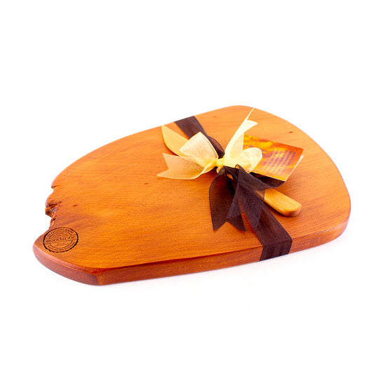 Ancient Kauri Rustic Natural Edge Board and Knife Set 1137