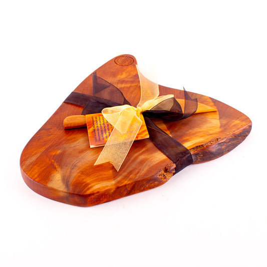 Ancient Kauri Rustic Natural Edge Board and Knife Set 1147