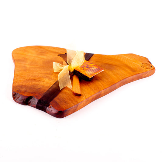 Ancient Kauri Rustic Natural Edge Board and Knife Set 1190