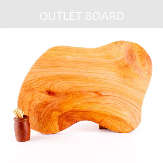 B-GRADE | Macrocarpa Rustic Natural Edge Board 233 - Split