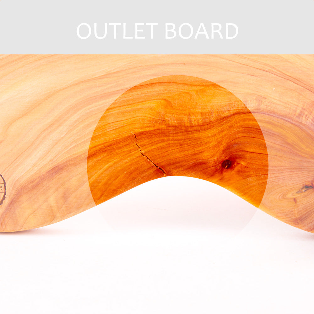 B-GRADE | Macrocarpa Rustic Natural Edge Board 233 - Split