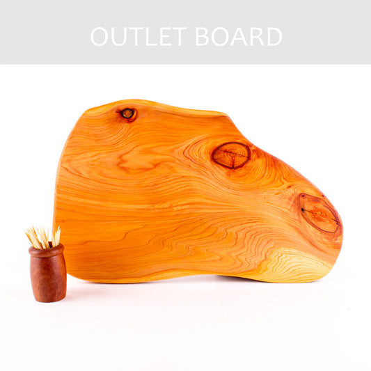 B-GRADE | Macrocarpa Rustic Natural Edge Board 234 - Split