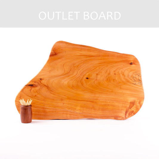 B-GRADE | Macrocarpa Rustic Natural Edge Board 56 - Sap Stain