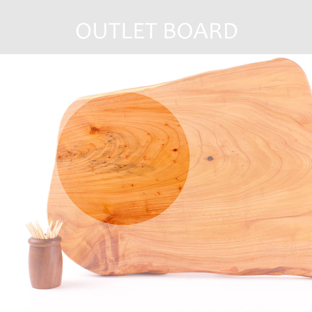B-GRADE | Macrocarpa Rustic Natural Edge Board 56 - Sap Stain