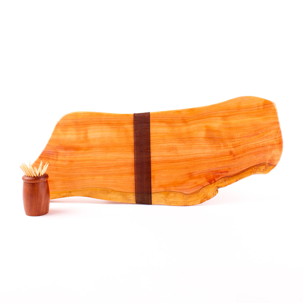 Macrocarpa Rustic Natural Edge Board and Knife Set 79