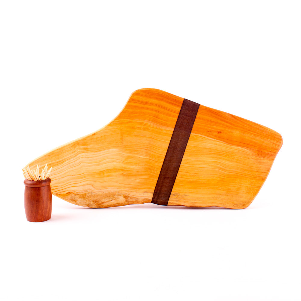 Macrocarpa Rustic Natural Edge Board and Knife Set 80