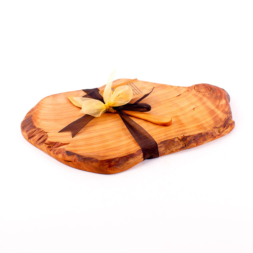 Macrocarpa Rustic Natural Edge Board and Knife Set 81