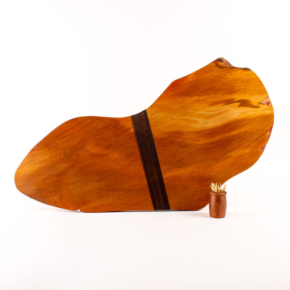 Ancient Kauri Rustic Natural Edge Board and Knife Set 826