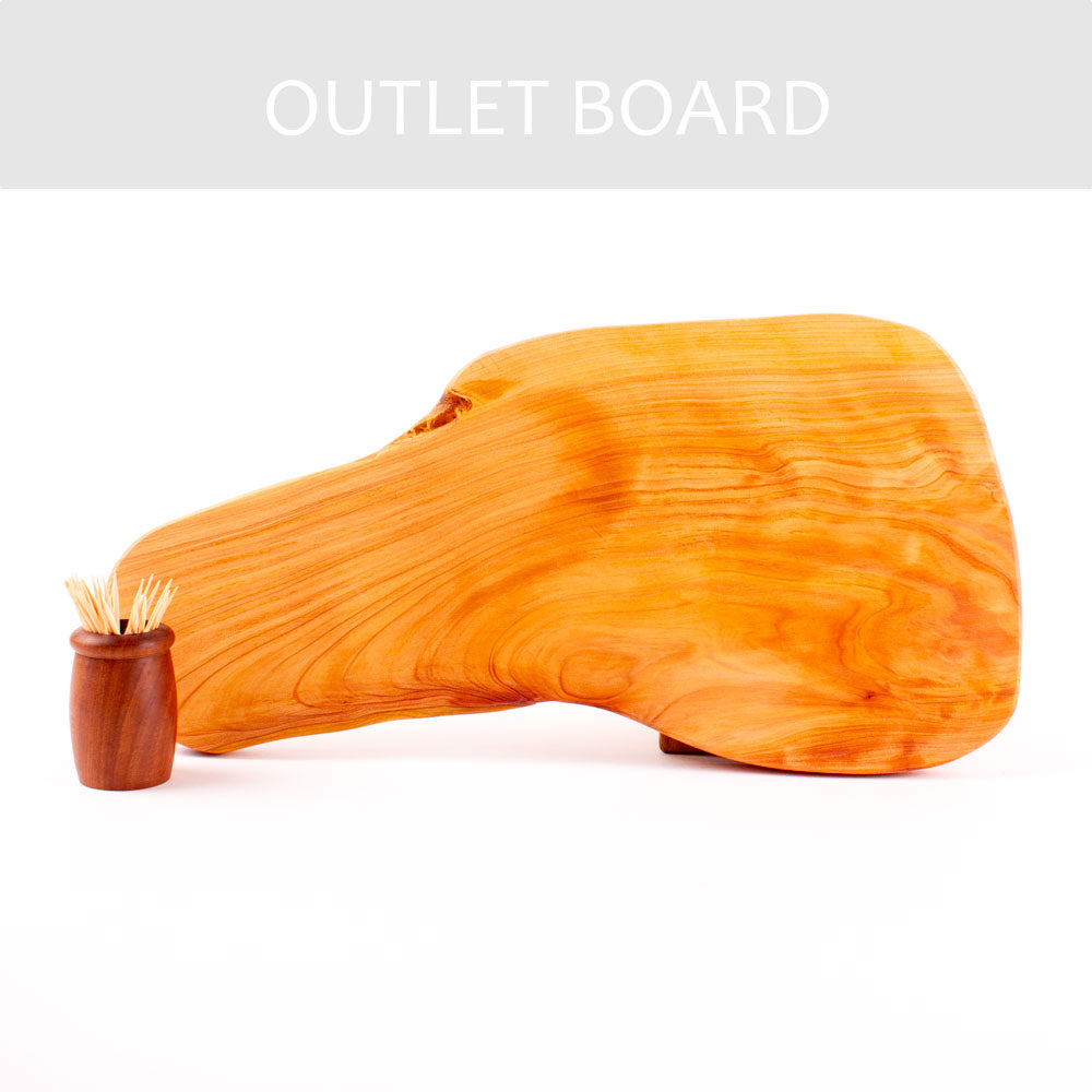 B-GRADE | Macrocarpa Rustic Natural Edge Board 82 - Hole