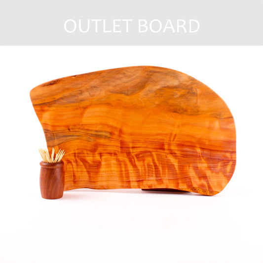 B-GRADE | Macrocarpa Rustic Natural Edge Board 83 - Sap Stain