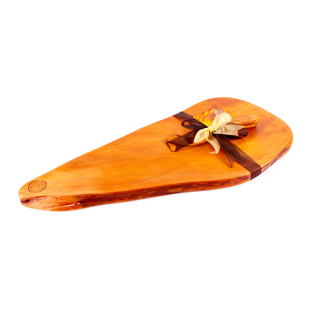 Ancient Kauri Rustic Natural Edge Board and Knife Set 874