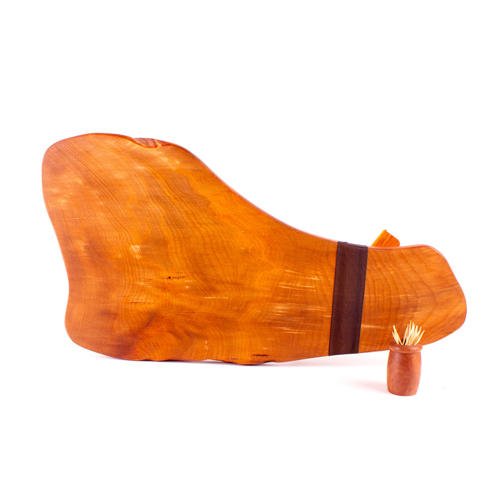 Ancient Kauri Rustic Natural Edge Board and Knife Set 923