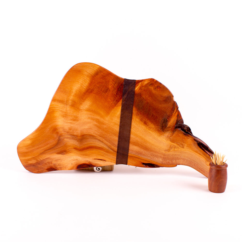 Ancient Kauri Rustic Natural Edge Board and Knife Set 924