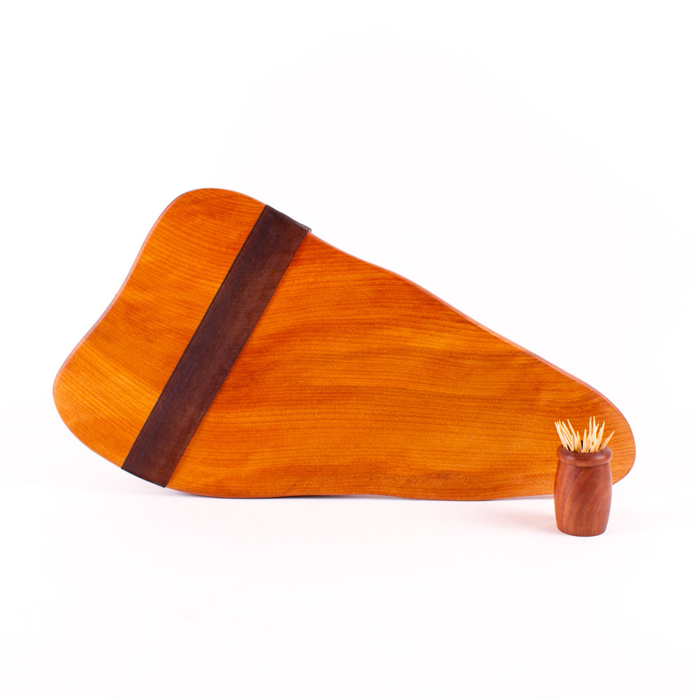 Ancient Kauri Rustic Natural Edge Board and Knife Set 929