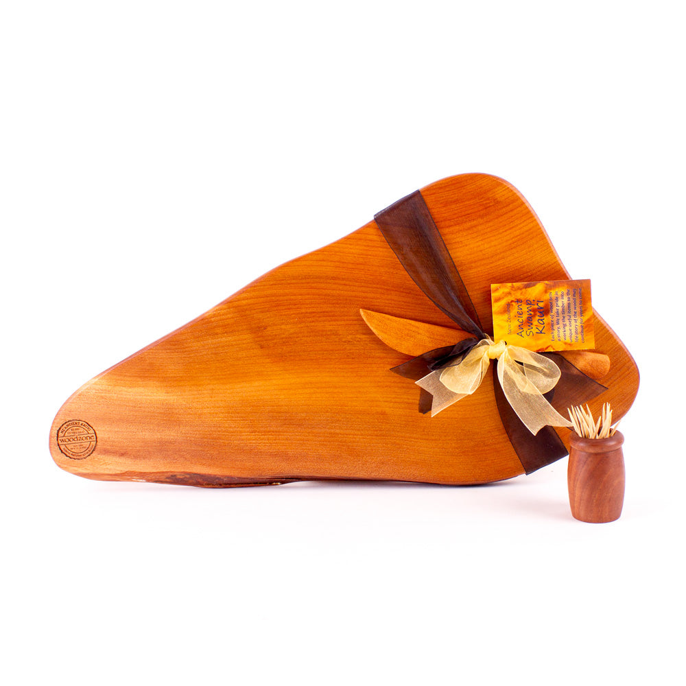 Ancient Kauri Rustic Natural Edge Board and Knife Set 929