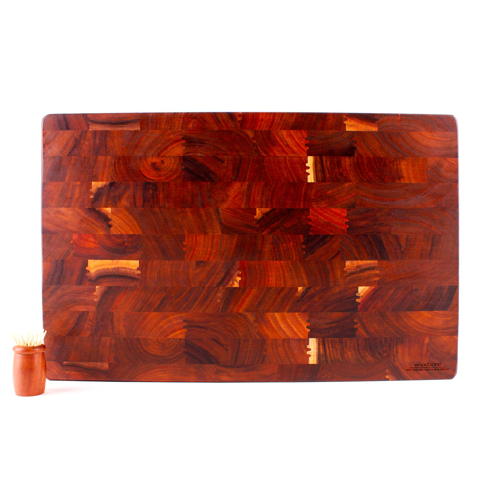 End Grain Chopping Board, Extra Large 550x350x60 NZ Blackwood