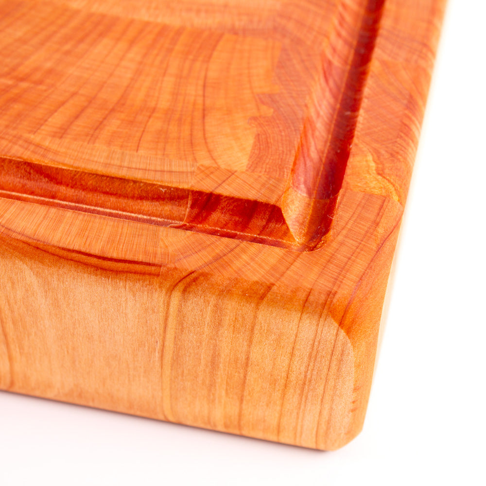 End Grain Chopping Board with Juice Groove, Extra Large, 550x350x60 Macrocarpa