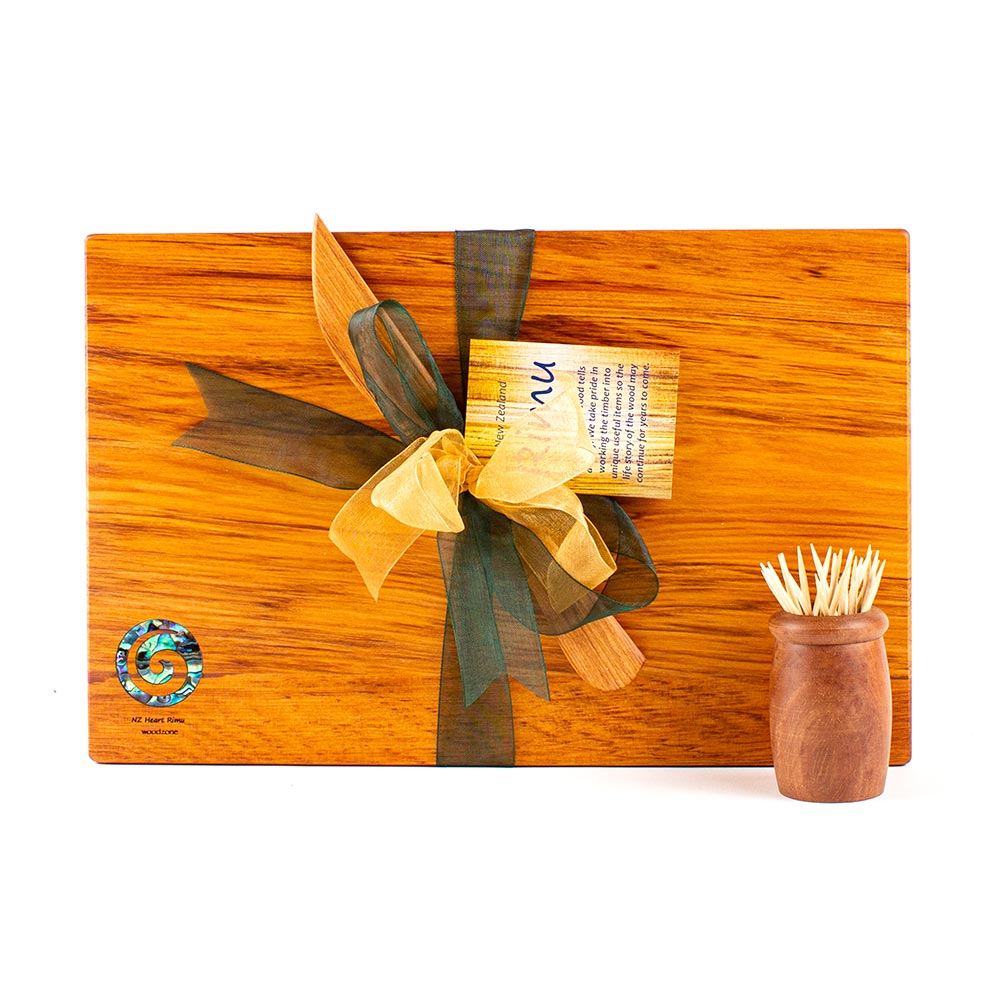 The Great NZ Cheese Board 280x180 and Knife Set - Paua