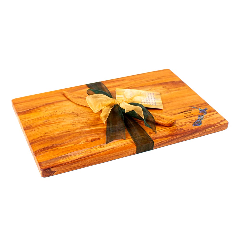 The Great NZ Cheese Board 280x180 and Knife Set - Paua
