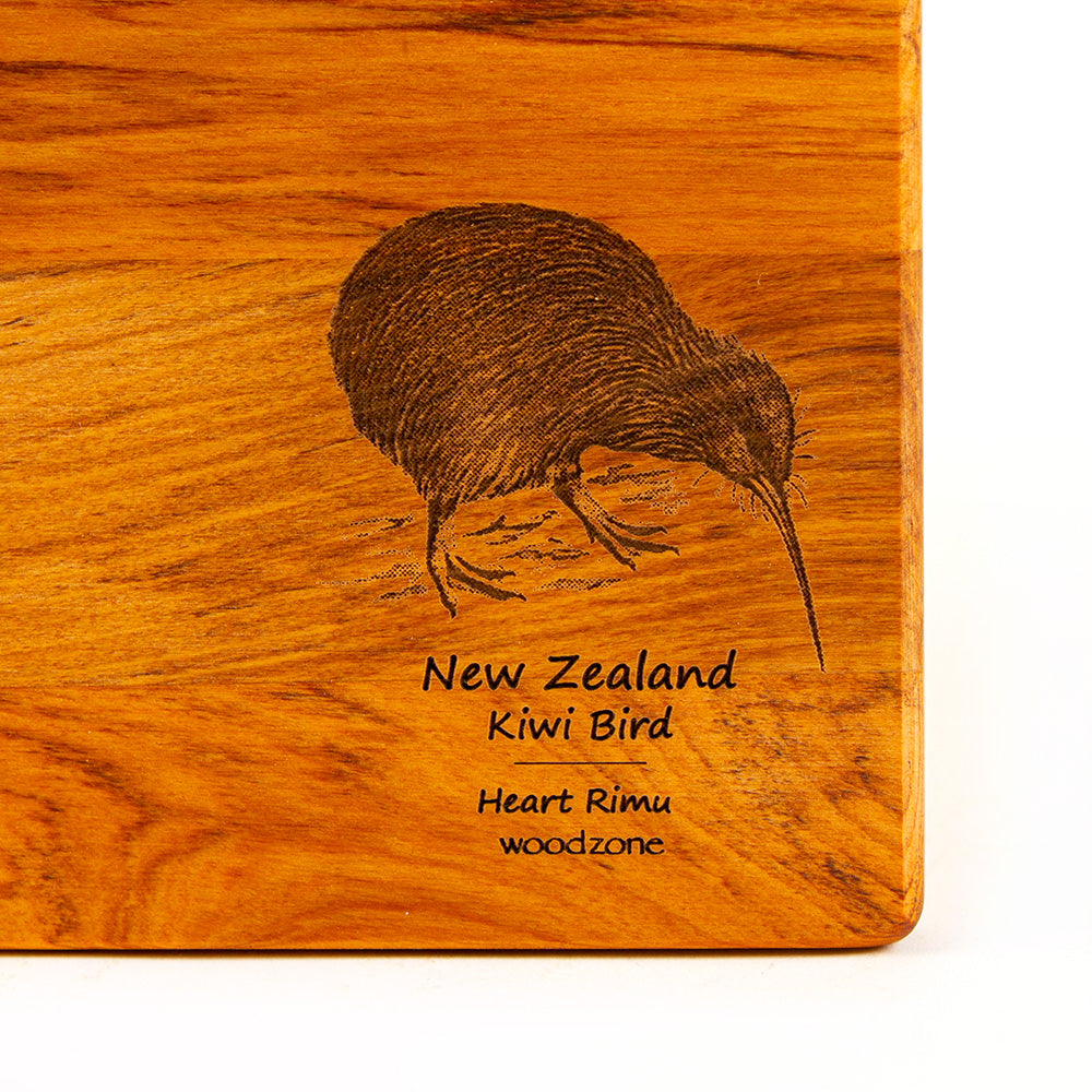The Great NZ Cheese Board 280x180 and Knife Set - Engraved Icon