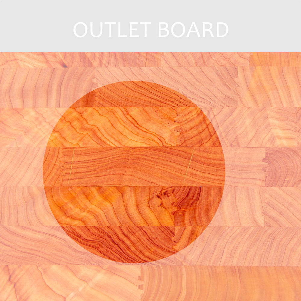 B-GRADE | End Grain Chopping Board 440x300x50 Macrocarpa | 10