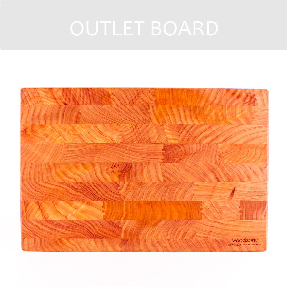 B-GRADE | End Grain Chopping Board 440x300x50 Macrocarpa | 10
