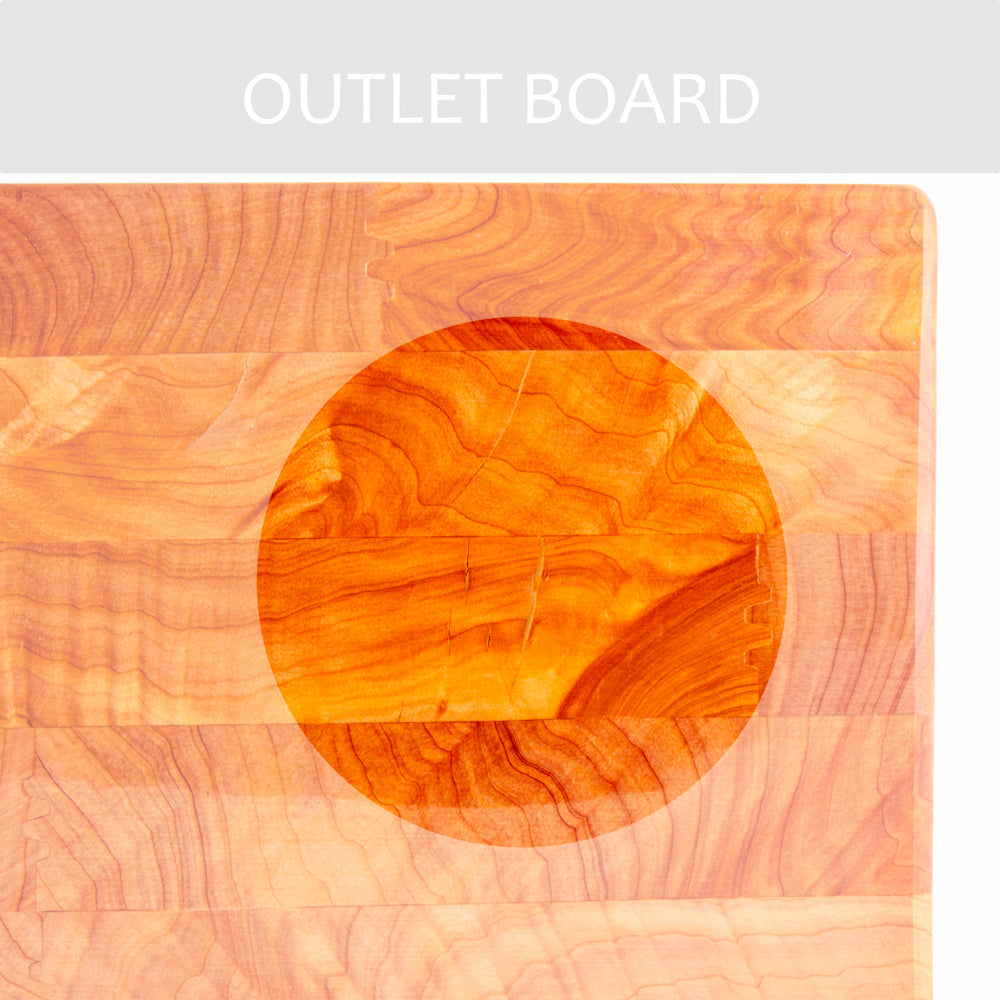 B-GRADE | End Grain Chopping Board 440x270x50 Macrocarpa | 14
