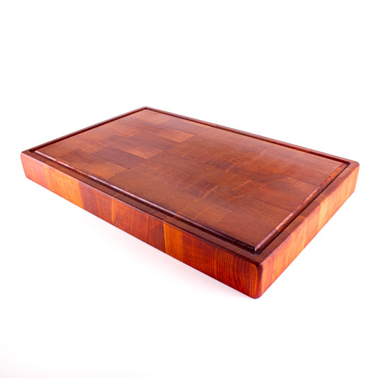 End Grain Chopping Board with Juice Groove, Ancient Kauri, Extra Large