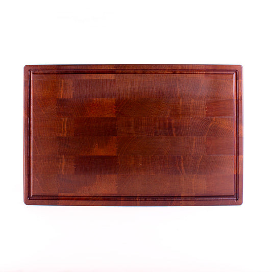 End Grain Chopping Board with Juice Groove, Ancient Kauri, Extra Large