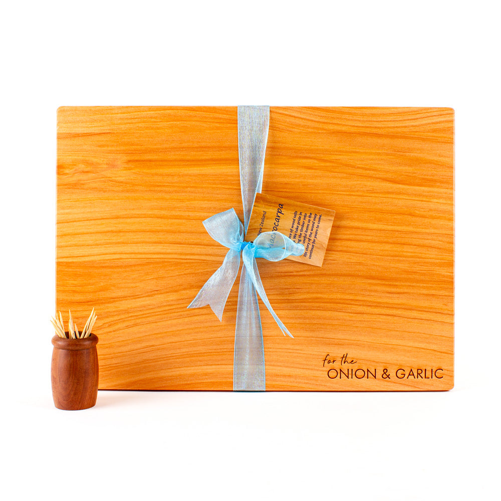 Chopping Board For The Onion & Garlic