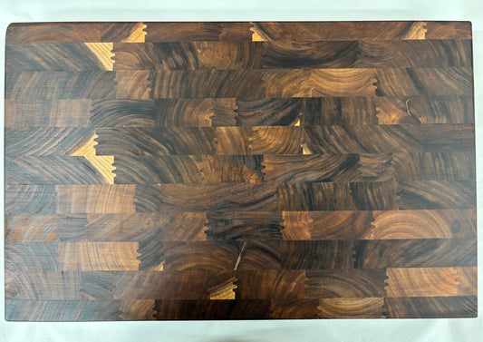 B GRADE | End Grain Chopping Board, 540x340x55 NZ Blackwood