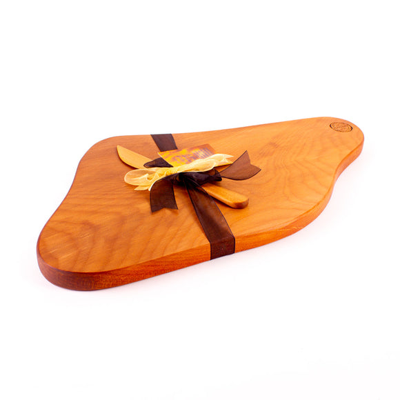 Ancient Kauri Rustic Natural Edge Board and Knife Set 1042