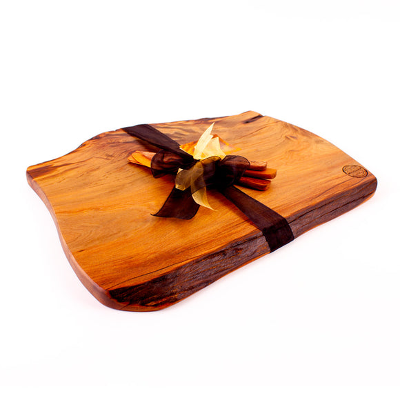 Ancient Kauri Rustic Natural Edge Board and Knife Set 1046