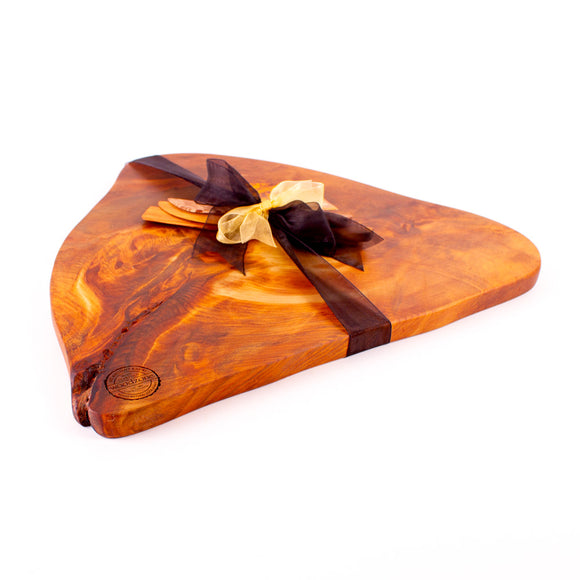 Ancient Kauri Rustic Natural Edge Board and Knife Set 1048