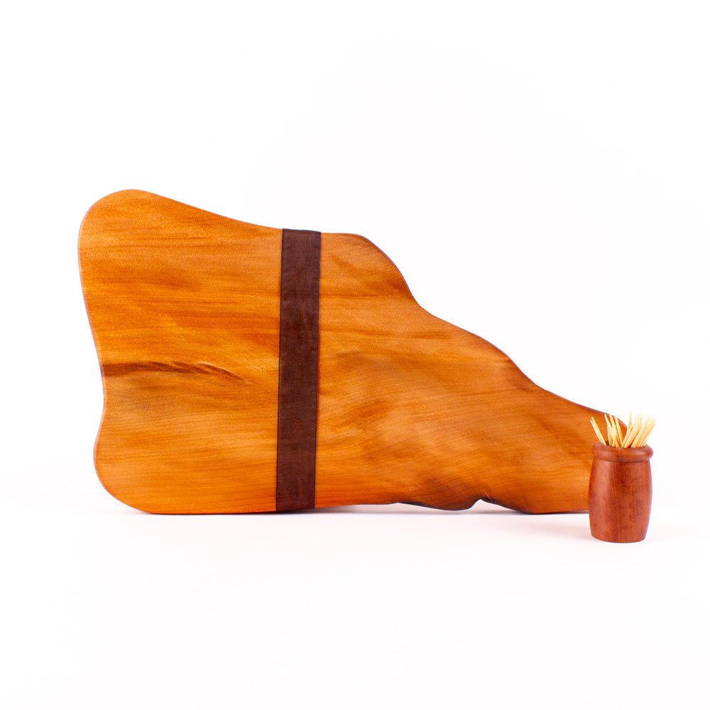 Ancient Kauri Rustic Natural Edge Board and Knife Set 1067