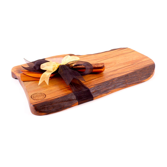 Ancient Kauri Rustic Natural Edge Board and Knife Set 1068