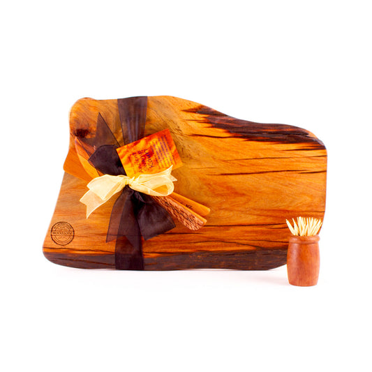Ancient Kauri Rustic Natural Edge Board and Knife Set 1068