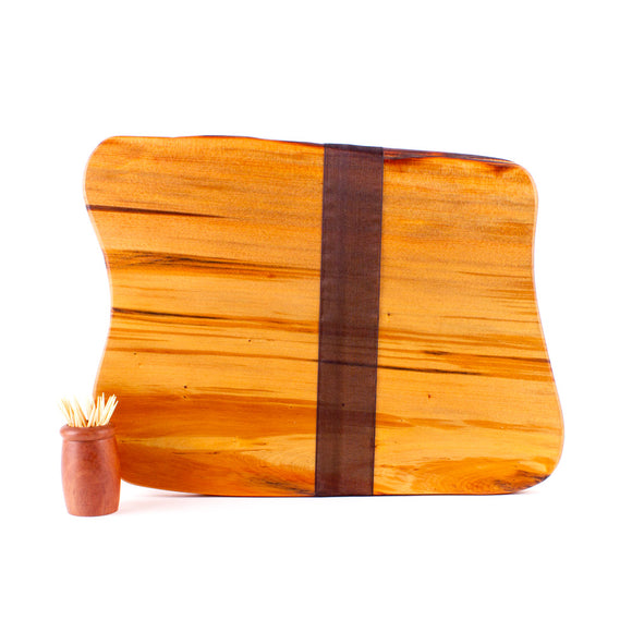 Ancient Kauri Rustic Natural Edge Board and Knife Set 1069