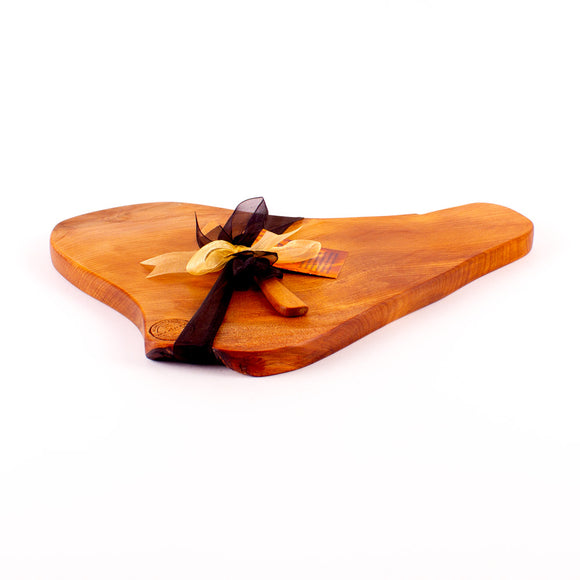 Ancient Kauri Rustic Natural Edge Board and Knife Set 1073