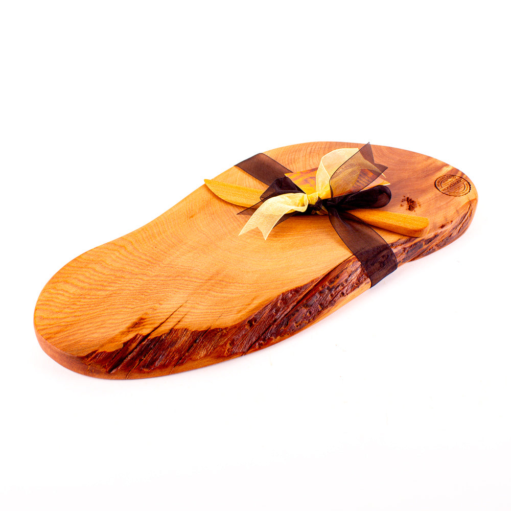 Ancient Kauri Rustic Natural Edge Board and Knife Set 1124