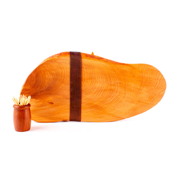 Ancient Kauri Rustic Natural Edge Board and Knife Set 1124