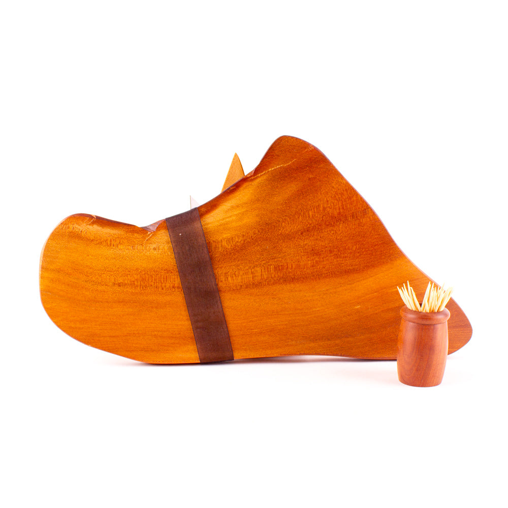 Ancient Kauri Rustic Natural Edge Board and Knife Set 1126