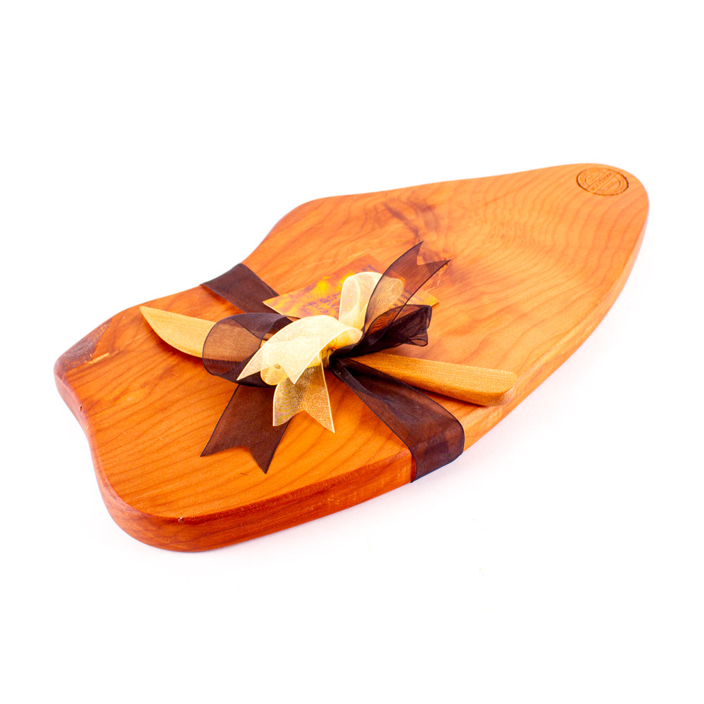 Ancient Kauri Rustic Natural Edge Board and Knife Set 1127